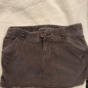 American Eagle Brown Corduroy Skirt
